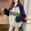 Korean style new loose cotton long-sleeved hoodie jacket.