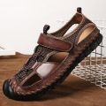 2020 Summer Men's Sandals Fashion Men Casual Shoes Design Beach Men Shoes Leather Sandals Man Sandals Big Size 38-48.