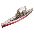 Piececool Puzzle 3D Metal Battleship Model Kits HMS Hood Richelieu Ship Model Jigsaw Toys for Teens Brain Teaser MuXiaRe. 