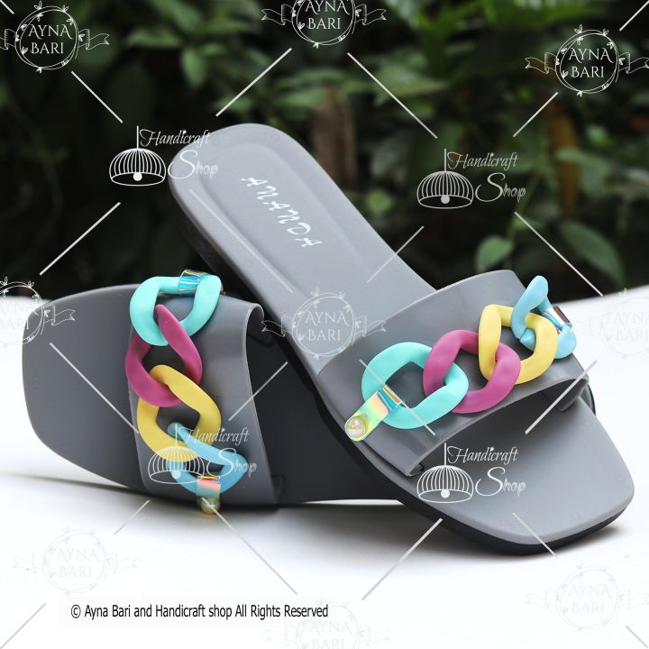 Slipper Slipper for Girls ANANDA Chain Design Slipper High Quality  Girls Slipper  Girls sandal  Girls Shoes