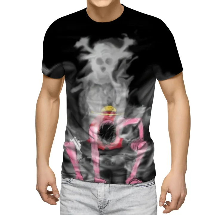 Anime%20One%20Piece%20Tshirt%20Men's%20T-shirt%20Monkey%20D.%20Luffy%20Children's%20Clothing%20Luffy%20T%20shirt%20Cartoon%20Clothes%20Quick-drying%20Shirt%20-%20Image%206