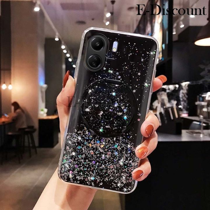 New%20Phone%20Case%20For%20Redmi%2013C%20Cover%20Sparkling%20Star%20Moon%20Soft%20Silicone%20Transparent%20Mirror%20Anti%20Drop%20for%20Redmi%2013C%20Case%20-%20Image%203