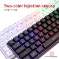 HXSJ 61 Keys Dual-mode Keyboard BT 5.0 Compact Keyboard 2.4G  RGB Backlit Keyboard Double Shot Injection Keycaps. 
