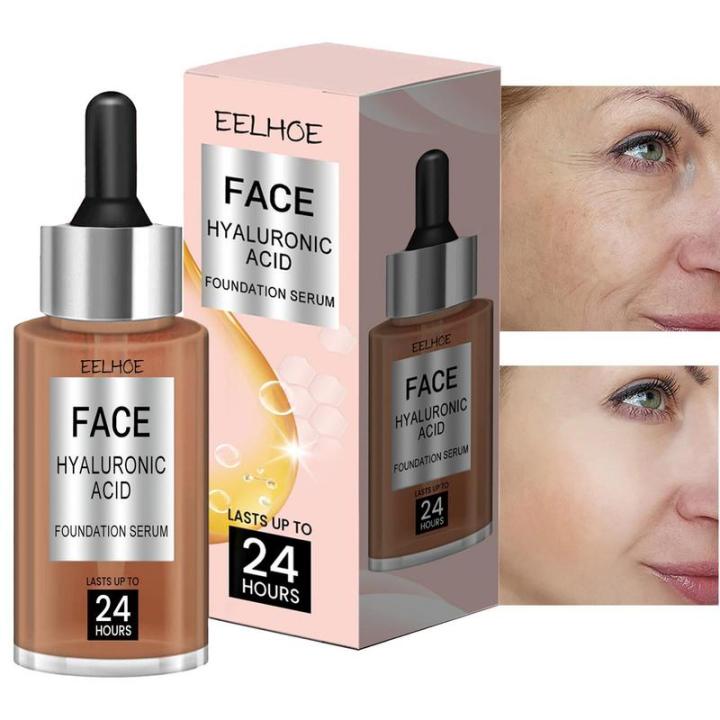 Abandon 30ml Hyaluronic Tinted Serums Dropper Liquid Foundation Concealer 30ml Dropper Concealer Serums Foundation For Creamy Skin