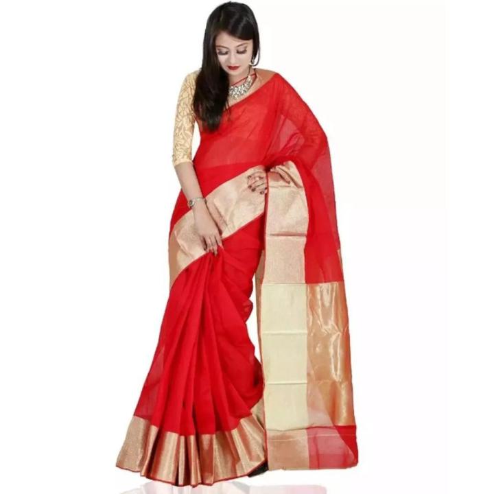 Fashionable Tangail Tat Half Silk Saree for Women