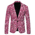 Chaqueta de lentejuelas estampadas para hombre, traje con diseño de Dj, Club, escenario, cantante, ropa para Club nocturno, boda, fiesta, 2024.