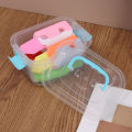 Portable Storage Box with Lid Simple Toys Storage Box Covered Suitcase Desktop Cosmetics Storage Box Home Storage Tool.