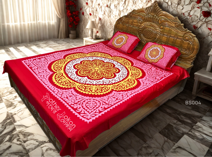 King%20Size%20Cotton%20Bed%20Sheet%20Set%20(7%20x%208%20Feet)%20with%20Two%20Pillow%20Covers%20%7C%20Home%20tex%20panel,%20best%20Quality%20beautiful%20design%20Multicolor%20Chador%20%7C%20Soft%20&%20Durable%20-%20Image%203