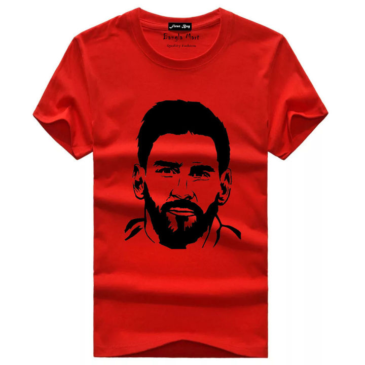 Argentina's%20Messi%20Lovers%20Round%20Neck%20Short%20Sleeve%20Tshirt%20-%20Image%205