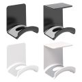 Universal Headphone Stand No Punching Plastic Wall Mount Hanger Under Desk Headset Rack Holder Support For Gaming Earphone. 