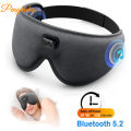 ph Sleep Mask Block Out Light Eye Mask Headphones With White Noise 3D Contoured Night Blindfold For Back Side Sleeper.