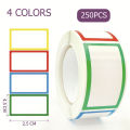 250pcs Waterproof Blank Self Adhesive Assorted Removable Label Stickers Name Tag Bottle File Document School Supplies. 