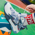 2023Autumn High Top Sneakers Boys Middle and Big Children Basketball Shoes Teenagers Students Breathable Casual Running Shoes.