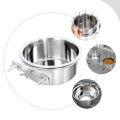 Metal Small Outdoor Dog Anti-slip Pet Bowl Cage Water Bowl Outdoor Dog Kennel Crate Water Bowl Kennels Feeder. 