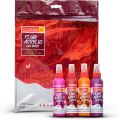 Camel Fluid Acrylic Colors Sun set Shade. 