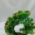 Natural Looking Artificial Plastic Bonsai Tree with Small Flowers in Tub, 1 Piece for Gift and Home Decoration. 