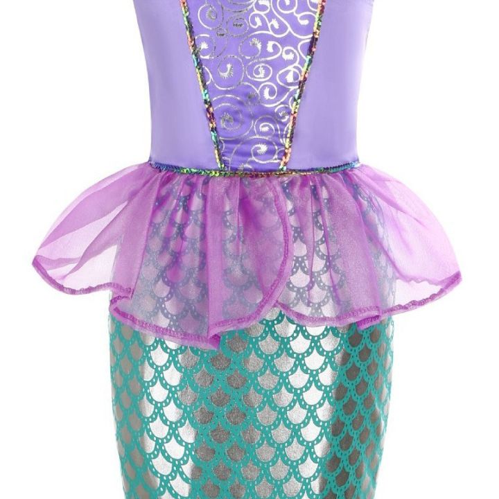 Mermaid%20Dress%20Year%20Birthday%20Party%20Dress%20Girls%20Corner%20Costume%20Children%20Purple%20Disney%20Little%20Mermaid%20Ariel%20Princess%20Color%20Cosplay%20Children's%20Gala%20-%20Image%205