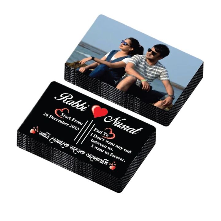 1 Piece/Set PVC Plastic Love Card Image Picture Photo Print Card Gift Collection Express Wholesale – “I Love" Card