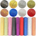 Hologram Iridescent Glitter PU Leatherette Sewing Fabric Grid Plaid Starry sky Chunky DIY Craft Bow GIFT Earring Decor Material. 