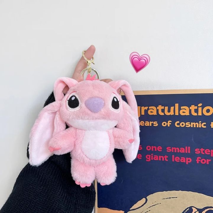Disney%20Cute%20Stitch%20Plush%20Toy%20Lovely%20Lilo%20Stitch%20Doll%20Angel%20Plushies%20Cute%20Stuffed%20Movie%20Anime%20Bag%20Pendant%20Key%20Chain%20Girl%20-%20Image%202