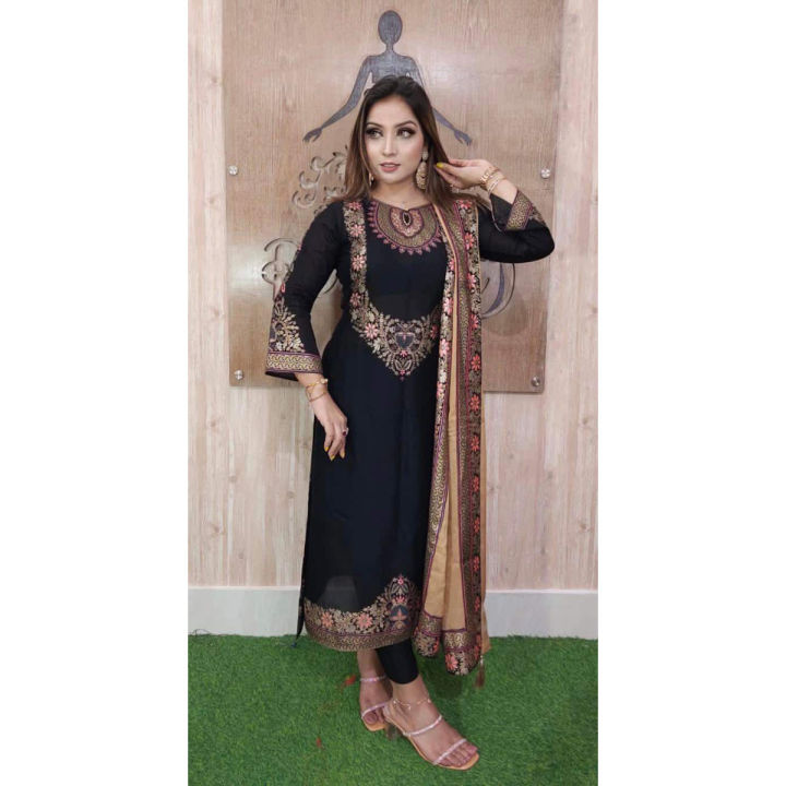 New%20Collection%20Screen%20Print%20Cotton%20Three%20Piece%20-%20Dress%20For%20Girls%20-%203%20Pice%20Dress%20-%20Three%20Piece%20-%20Image%203