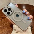 Luxury Magsafe Wireless Charge Phone Case For iPhone 11 12 13 14 15 Pro Max Plus Magnetic Bumper Transparent Cases Cover. 
