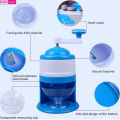 Portable Manual Ice Crusher Hand Crank Manual Ice Crusher Shaver Snow Cone Maker Machine. 
