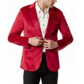 Green Velvet Blazer Jacket Men 2023 Autumen New Single Breasted Notched Lapel Dress Blazers Mens Solid Color Sports Coat Male. 