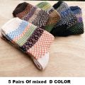 10PCS=5Pairs Autumn Winter New Men Thicken Warm Harajuku Retro Fashion Casual Wool High Quality Cotton Socks Wholesale Snow Sock. 