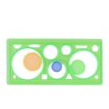 Design ruler/Drawing Box - 2 pieces (Original China Product).