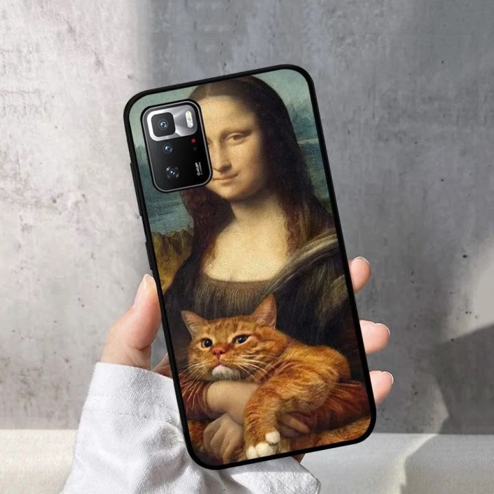 Van%20Gogh%20Mona%20Lisa%20Fun%20Cat%20Art%20Phone%20Case%20For%20Redmi%20Note%204%20X%205%20A%206%207%208%20Pro%20T%209%20Pro%209S%2010%20Pro%2011%20Pro%2011S%2011Epro%20PocoM3pro%20-%20Image%202