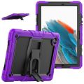 For Samsung Galaxy Tab A8 10.5 2021 Shockproof Black Silicone + PC Tablet Protective Case. 