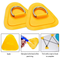 6PCS D-Ring Patch for Inflatable Boat Kayak Dinghy SUP, D-Ring PVC Patch Stand-Up Paddleboard Canoe Rafting Yellow.