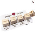Date Night Dice After Dark Edition, Date Night Wooden Dice Game For Couples, Wood Reusable Couple Dice, Funny Anniversary Date Eatop. 