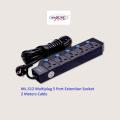 Maxline ML-512 Multiplug 5 Port Extention Socket 5 Meters - Multi Plug - Multi Plug.