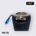 Heavy Bass MS-70 Portable Wireless Bluetooth Speaker | BT 5.3 | RGB Lights | FM Radio | USB | TF Card | Hands-Free Calling. 