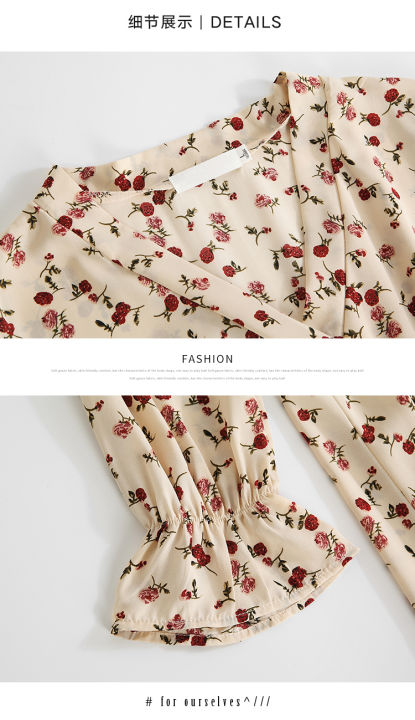 Dresses%20Women%20High%20Waist%20Printed%20French%20Style%20Fashion%20Casual%20Chic%20Loose%20Streetwear%20Female%20Students%20Slim%20Elegant%20All-match%20Simple%20-%20Image%206