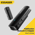 Essager Multifunctional Bluetooth 5.3 Adapter 3.5mm Jack Aux Wireless Adapter Stereo for Earphones Phones TV Car Audio Receiver. 