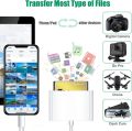 Card Reader for SD CF TF to Lightning Smart Camera Memory Card Adapter for iPhone iPod Apple Memory Cards Use No APP Need. 