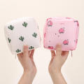 1 Pcs Multi Functional Travel Storage Bag Portable Sanitary Napkin Bag and Toiletry Cosmetic Organizer with Waterproof Layer. 