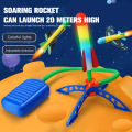 1Set Kid Air Rocket Foot Pump Launcher Toys Flash Rocket Launchers Pedal Games Outdoor Child Play Toy Kid Gift. 