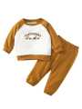 ● Toddler Outfits Sweatshirt Set Fall Winter Clothes for 1 2 3 4 5 6 Year Old Boy. 