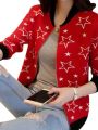 RED  COLOR COTTON LONG SLEEVE STALISH  CASUAL WINTER JACKET FO WOMEN .. 