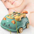 Electronic Baby Phone Toy Children Mini Cat telephone Toy Phone Musical Music Sound Toys Infant Early Educational Mobile Phone. 