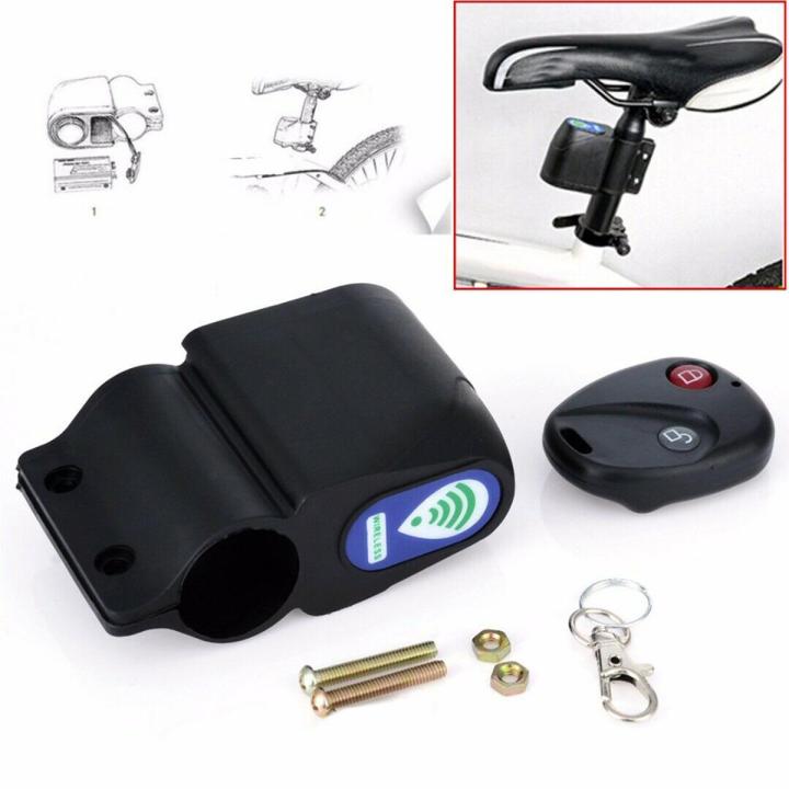 Wireless Alarm Lock Bicycle Bike Security System With Remote Control Anti-Theft
