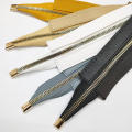 Leather Accessories Metal Tooth Zipper Manual Bag PU Pull Chain /30cm Woven Foreskin. 