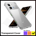 Mobile Cover For Infinix Note Edge 5G | Transparent Cover Soft TPU Flexible Airbag Silicone Phone Back Case.