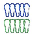 1-15PCS Spring Clasp Hook Aluminum Alloy Carabiner Spring Snap Clip Hooks Keychain Climbing Carabiner For Key Camping Tools.