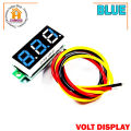 LED Display Mini 0.28 inch DC 0 -100V Digital Voltmeter 100V Volt Panel Indicator Monitor Voltage Meter-1PCS - Compact Digital Voltmeter -Blue.