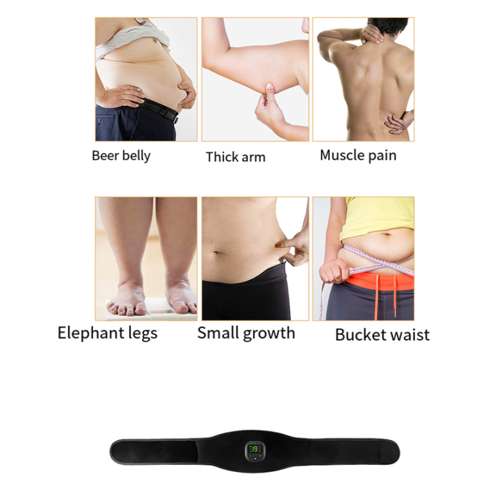 EMS%20Electric%20ABS%20Abdominal%20Belt%20Smart%20Body%20Massager%20Fitness%20Massage%20Belts%20Equipment%20Black%20for%20Home%20Gym%20-%20Image%206